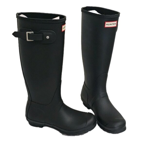 Hunter Shoes - NIB Women's Hunter Original Tall Rain Boots in black, Size 7